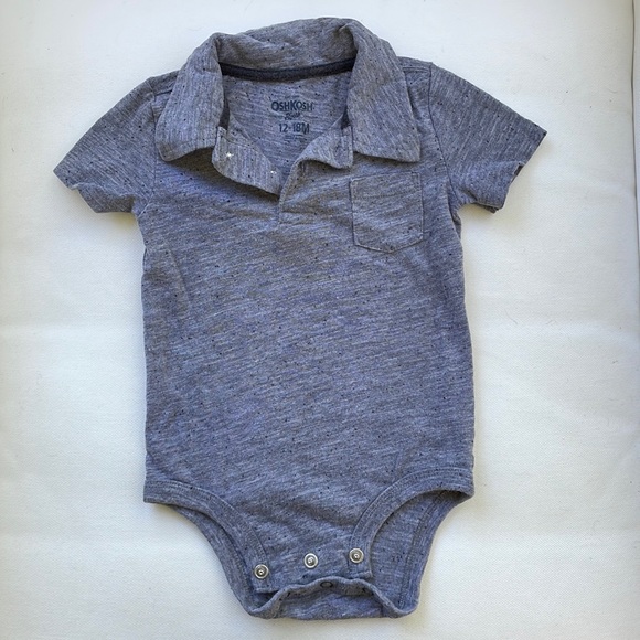 OshKosh collared/polo onesie. Size 12-18 month.